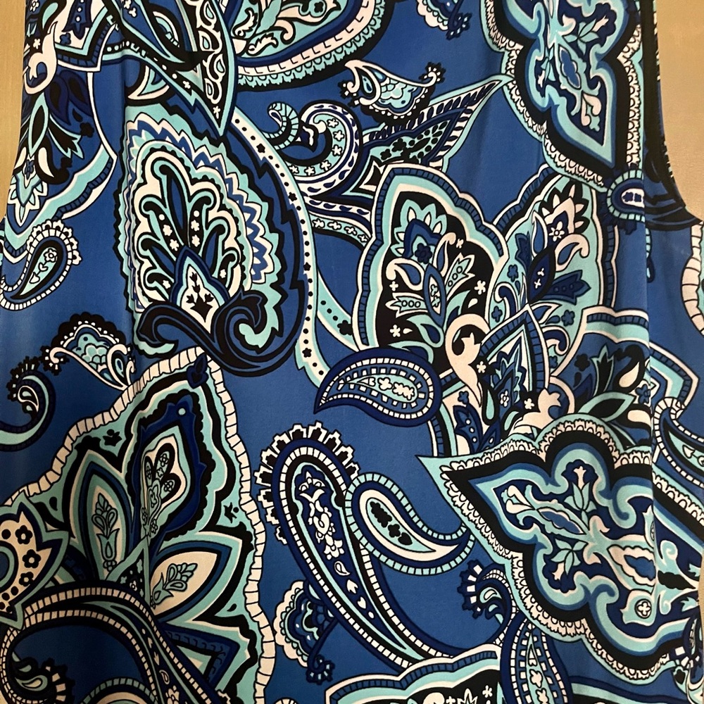 Paisley blue and black dress by INC